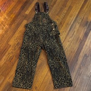 Leopard Print Overalls